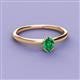 2 - Orla Oval Cut Emerald Solitaire Engagement Ring 