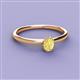 2 - Orla Oval Cut Yellow Sapphire Solitaire Engagement Ring 