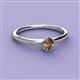 2 - Orla Oval Cut Smoky Quartz Solitaire Engagement Ring 