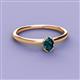 2 - Orla Oval Cut London Blue Topaz Solitaire Engagement Ring 