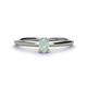 1 - Orla Oval Cut Opal Solitaire Engagement Ring 