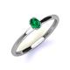 3 - Orla Oval Cut Emerald Solitaire Engagement Ring 