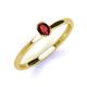 3 - Orla Oval Cut Red Garnet Solitaire Engagement Ring 