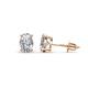 1 - Alina Oval Cut GIA Certified Diamond (7x5mm) Solitaire Stud Earrings 