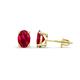 1 - Alina Oval Cut Ruby (7x5mm) Solitaire Stud Earrings 
