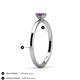4 - Orla Oval Cut Amethyst Solitaire Engagement Ring 