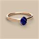 2 - Orla Oval Cut Blue Sapphire Solitaire Engagement Ring 