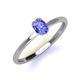 3 - Orla Oval Cut Tanzanite Solitaire Engagement Ring 