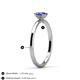 4 - Orla Oval Cut Tanzanite Solitaire Engagement Ring 