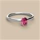 2 - Orla Oval Cut Pink Tourmaline Solitaire Engagement Ring 