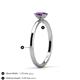 4 - Orla Oval Cut Amethyst Solitaire Engagement Ring 