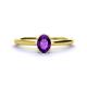 1 - Orla Oval Cut Amethyst Solitaire Engagement Ring 