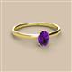2 - Orla Oval Cut Amethyst Solitaire Engagement Ring 