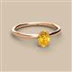 2 - Orla Oval Cut Citrine Solitaire Engagement Ring 