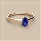 2 - Orla Oval Cut Iolite Solitaire Engagement Ring 