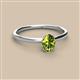 2 - Orla Oval Cut Peridot Solitaire Engagement Ring 