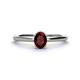 1 - Orla Oval Cut Red Garnet Solitaire Engagement Ring 