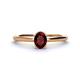 1 - Orla Oval Cut Red Garnet Solitaire Engagement Ring 