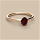 2 - Orla Oval Cut Red Garnet Solitaire Engagement Ring 