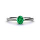 1 - Orla Oval Cut Emerald Solitaire Engagement Ring 