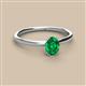 2 - Orla Oval Cut Emerald Solitaire Engagement Ring 