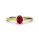 1 - Orla Oval Cut Ruby Solitaire Engagement Ring 