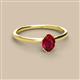 2 - Orla Oval Cut Ruby Solitaire Engagement Ring 