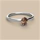 2 - Orla Oval Cut Smoky Quartz Solitaire Engagement Ring 