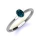 3 - Orla Oval Cut London Blue Topaz Solitaire Engagement Ring 