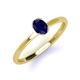 3 - Orla Oval Cut Blue Sapphire Solitaire Engagement Ring 