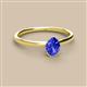 2 - Orla Oval Cut Tanzanite Solitaire Engagement Ring 
