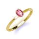 3 - Orla Oval Cut Pink Tourmaline Solitaire Engagement Ring 