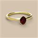 2 - Orla Oval Cut Red Garnet Solitaire Engagement Ring 