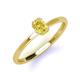 3 - Orla Oval Cut Yellow Sapphire Solitaire Engagement Ring 