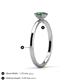 4 - Orla Oval Cut Lab Created Alexandrite Solitaire Engagement Ring 