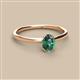 2 - Orla Oval Cut Lab Created Alexandrite Solitaire Engagement Ring 