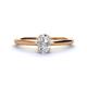 1 - Orla Oval Cut Forever Brilliant Moissanite Solitaire Engagement Ring 