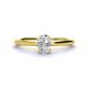 1 - Orla Oval Cut Forever One Moissanite Solitaire Engagement Ring 