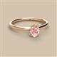 2 - Orla Oval Cut Morganite Solitaire Engagement Ring 