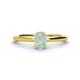 1 - Orla Oval Cut Opal Solitaire Engagement Ring 