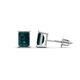 1 - Alina Emerald Cut London Blue Topaz (7x5mm) Solitaire Stud Earrings 