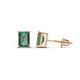 1 - Alina Emerald Cut Lab Created Alexandrite (7x5mm) Solitaire Stud Earrings 