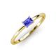 3 - Norina Classic Emerald Cut 6x4 mm Tanzanite East West Solitaire Engagement Ring 