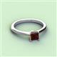 2 - Zelda Princess Cut 5.5mm Red Garnet Solitaire Engagement Ring 