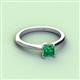 2 - Zelda Princess Cut 5.5mm Emerald Solitaire Engagement Ring 