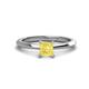 1 - Zelda Princess Cut 5.5mm Yellow Sapphire Solitaire Engagement Ring 
