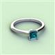 2 - Zelda Princess Cut 5.5mm Blue Diamond Solitaire Engagement Ring 