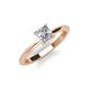 3 - Zelda Princess Cut 5.5mm Forever Brilliant Moissanite Solitaire Engagement Ring 
