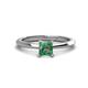 1 - Zelda Princess Cut 5.5mm Lab Created Alexandrite Solitaire Engagement Ring 