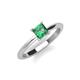 3 - Zelda Princess Cut 5.5mm Lab Created Alexandrite Solitaire Engagement Ring 